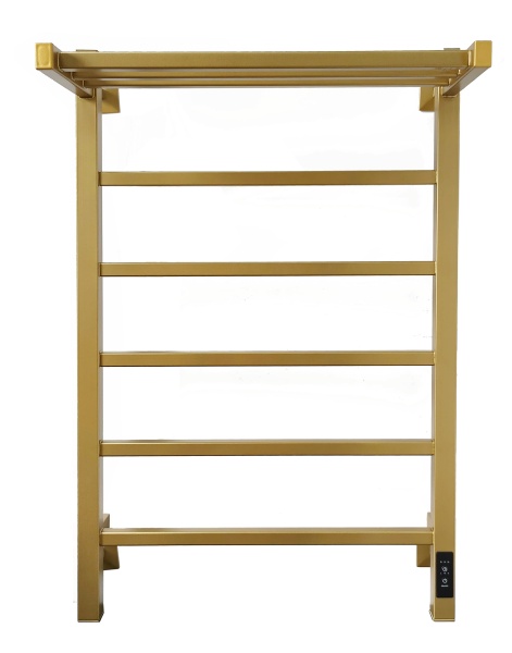 Полотенцесушитель электрический с/т Comfysan Мартэ-К (Marte-K) EC-6 80/50 с полкой, Матовое золото выбрать и сравнить в шоуруме или в онлайн магазине
