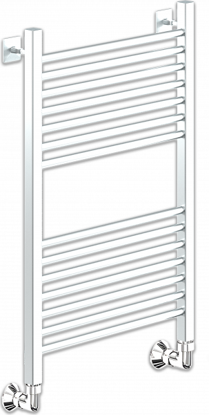 Фото Полотенцесушитель Ника ЛМ-2 80/50 RAL9016 белый матовый*