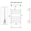 Полотенцесушитель ГРОТА VENTO 48/60 ТЭН хром