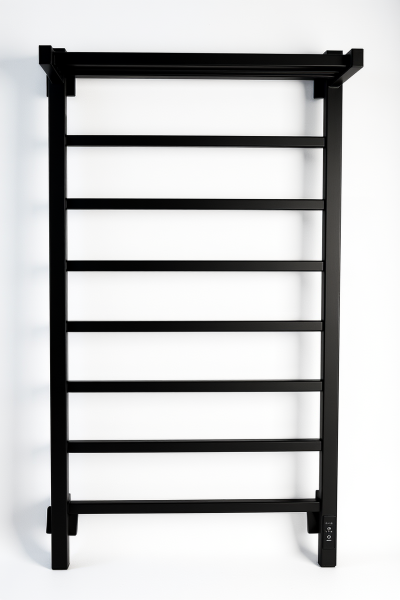 Полотенцесушитель электрический с/т Comfysan Мартэ-К (Marte-K) EC-8 100/50 с полкой, черный - фото и схемы подключения