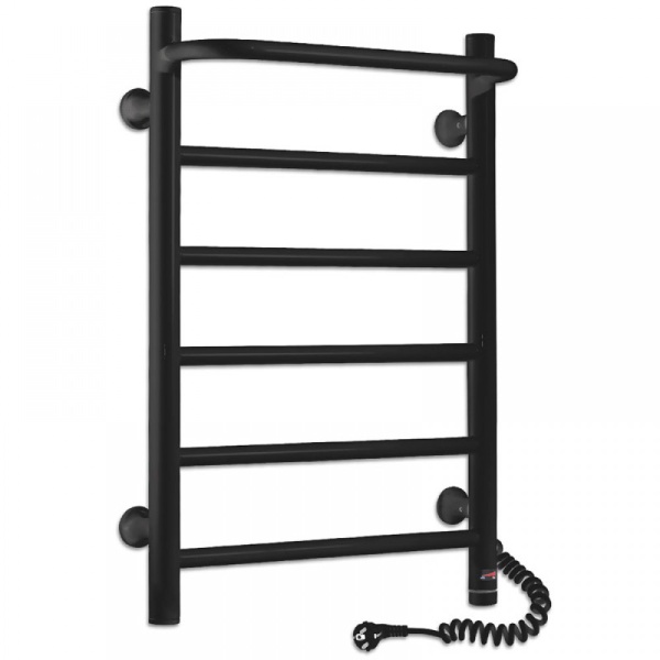 Полотенцесушитель с/т Laris Прайм ЧКЧ П6 400/600 правый тэн черный матовый 73207593 RU - фото и схемы подключения