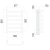 Фото Полотенцесушитель TERMINUS Эконом Стандарт П6 500х600 бп500 NEW