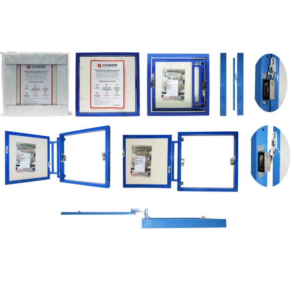 Люк под плитку Люкер К 90/50 (в/ш) размер дверцы 85/45