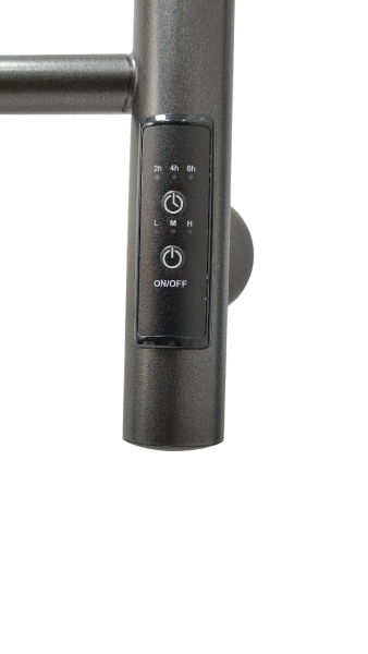 Полотенцесушитель электрический с/т Comfysan Люси (Luce) EC-10 100/50 с полкой, ТИТАНОВЫЙ ГРАФИТ - фото и схемы подключения