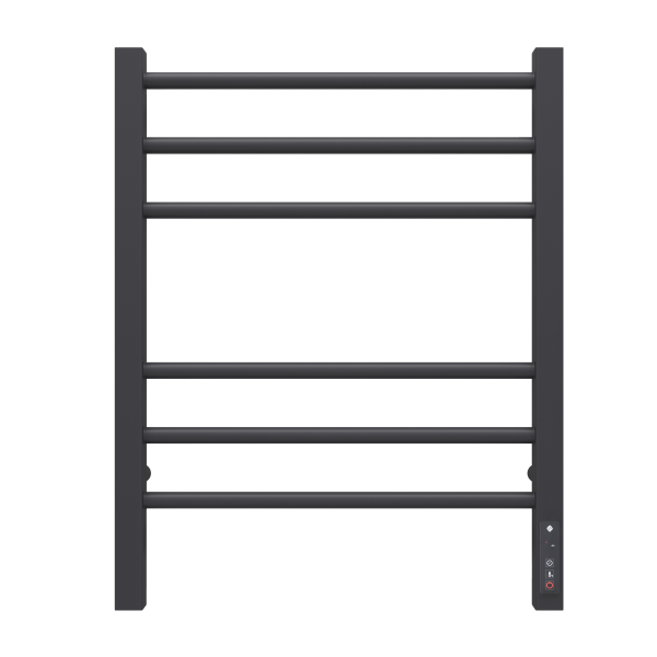 Полотенцесушитель с/т Terminus Электро КС Сицилия П6 450/600 (3+3)(new встр димм) 9005 черный матов - фото и схемы подключения