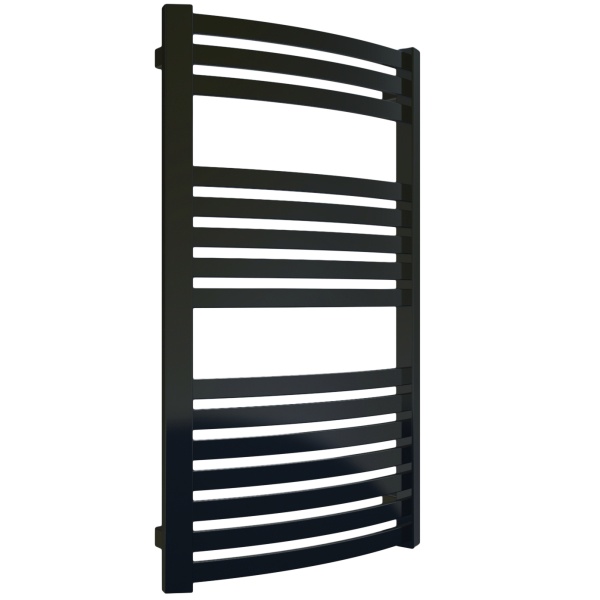 Полотенцесушитель Terma DEXTER 860/500 RAL 9005 черный матовый - фото и схемы подключения