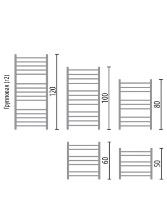 Фото Полотенцесушитель Ника ЛП (Г2) ВП 100/50