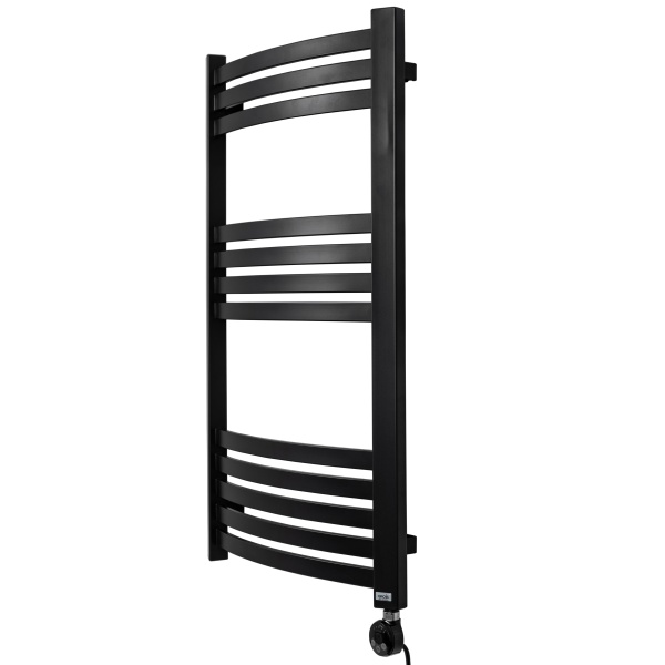 Полотенцесушитель GROIS Elvino GR-018 500х900 П12 (3+4+5) RAL9005 ПТЭН черный матовый