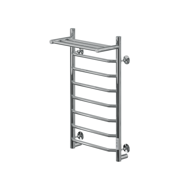 Полотенцесушитель электрический с/т Comfysan Скола (Scola) EC-8 80/50 с полкой, хром - фото и схемы подключения