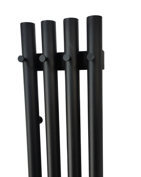 Полотенцесушитель электрический с/т Comfysan Альто (Alto) EC-4 150/18, черный матовый, гальваника - фото и схемы подключения