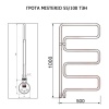 Полотенцесушитель ГРОТА MISTERIO 55/100 ТЭН хром