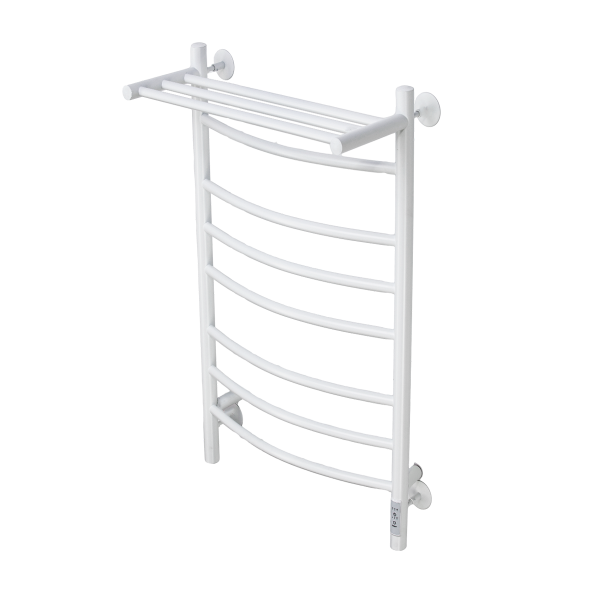 Полотенцесушитель электрический с/т Comfysan Ноуми (Noumi) EC-8 80/40 с полкой, белый - фото и схемы подключения