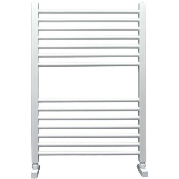 Фото Полотенцесушитель Ника ЛМ-2 80/50 RAL9016 белый матовый с вентилями (комплект люкс)*