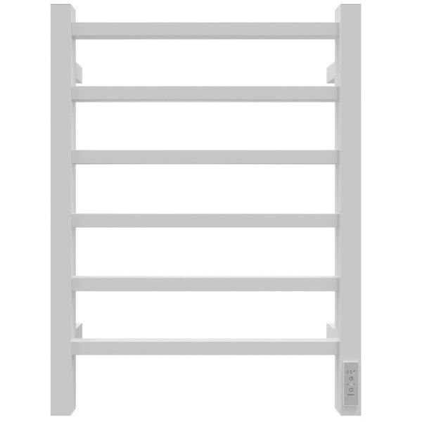 Полотенцесушитель Электрич. с/т GROIS Alex GR-101 400/600 П6 RAL9016 U белый матовый - фото и схемы подключения