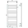 Фото Полотенцесушитель ГРОТА ESTRO 53/120
