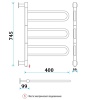 Полотенцесушитель Электрич. Energy U chrome G3K 37W - фото и схемы подключения