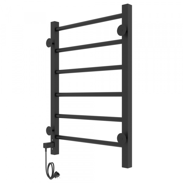 Полотенцесушитель с/т Laris Феличия ЧКЧ П6 400/600 правый тэн черный 73207611 RU - фото и схемы подключения