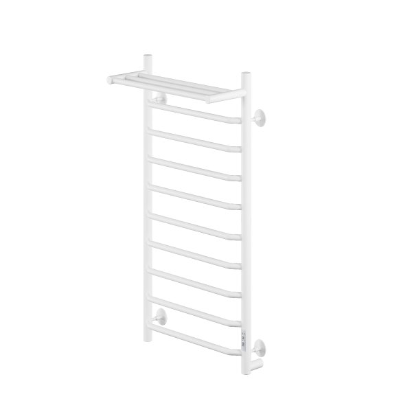 Полотенцесушитель электрический с/т Comfysan Скола (Scola) EC-10 100/40 с полкой, белый - фото и схемы подключения