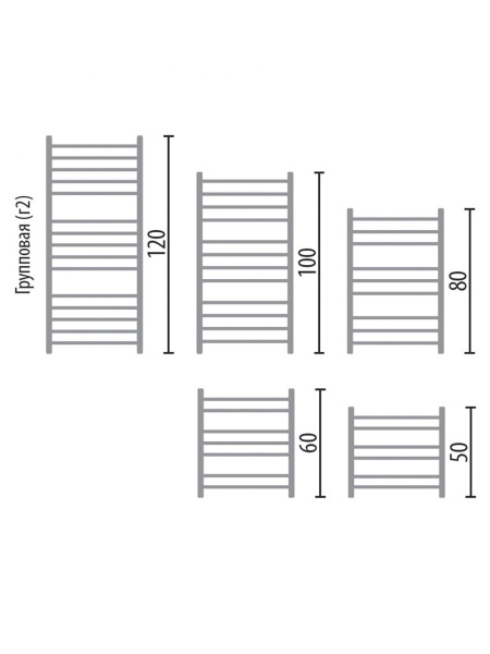 Фото Полотенцесушитель Ника ЛТ (Г2) ВП 80/40