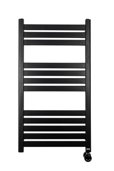 Полотенцесушитель GROIS Leila GR-016 500х1000 П12 (3+4+5) RAL9005 ПТЭН черный матовый