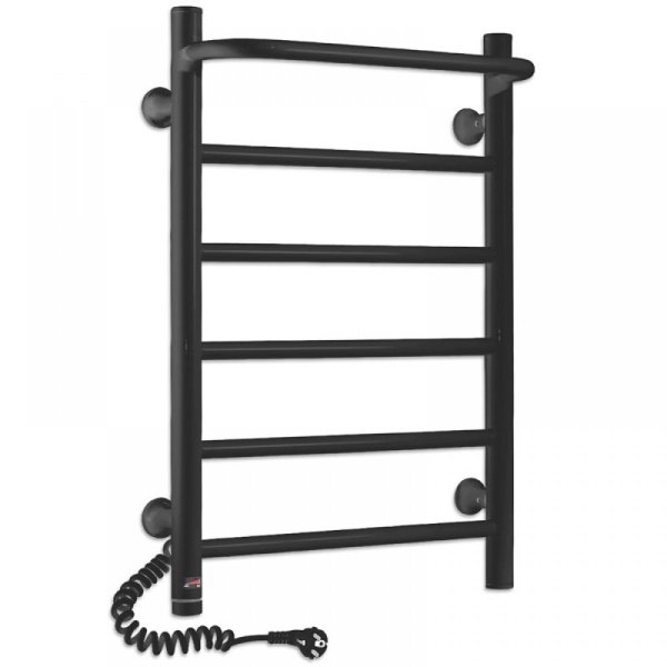 Полотенцесушитель с/т Laris Прайм ЧКЧ П6 400/600 левый тэн черный матовый 73207592 RU - фото и схемы подключения