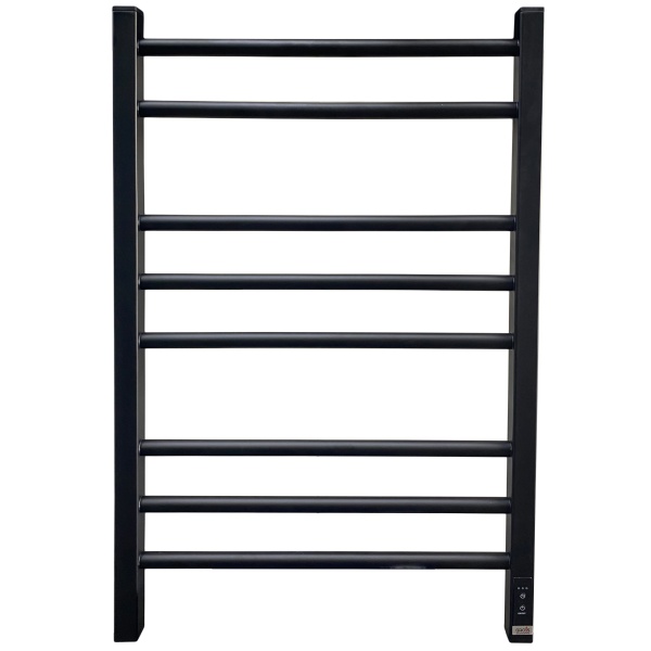 Полотенцесушитель Электрич. с/т GROIS Nex GR-112 500/800 П8 RAL9005 U черный матовый  - фото и схемы подключения