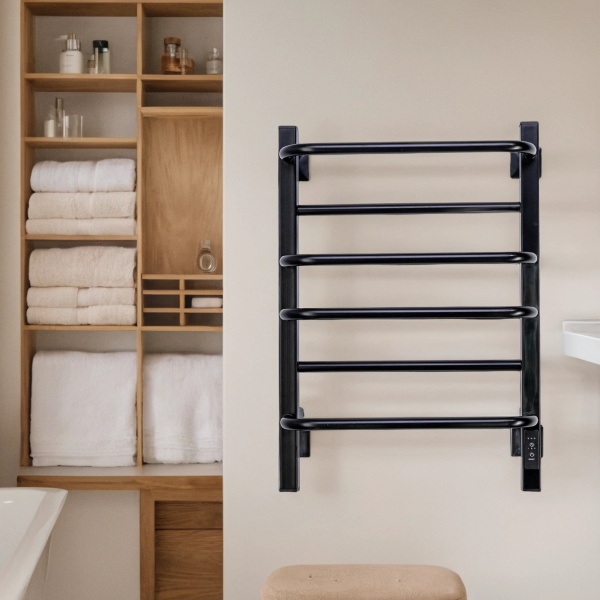 Полотенцесушитель электрический с/т Comfysan Пуро-К (Puro-K) EC-6 60/40, черный - фото и схемы подключения