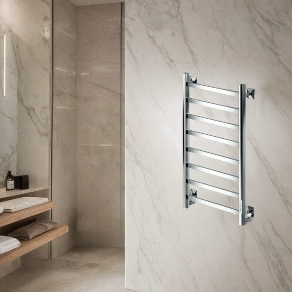 Полотенцесушитель электрический с/т Comfysan Рома-К (Roma-K) EC-8 80/40, хром - фото и схемы подключения