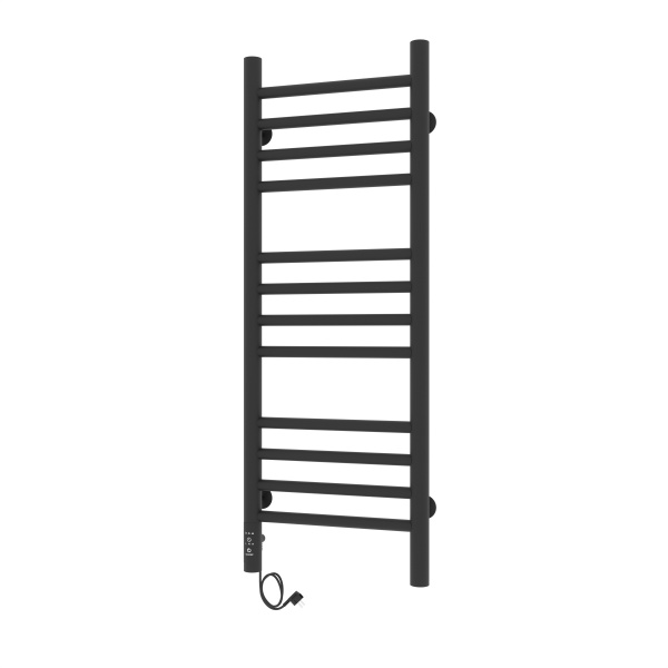 Полотенцесушитель с/т Laris Лаванда ЧКЧ П12 300/900 левый тэн черный 73207622 RU - фото и схемы подключения