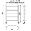 Полотенцесушитель MYFREA My London 60/50 (Комплект 762SCH0504)