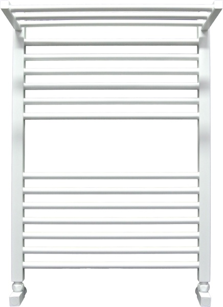 Фото Полотенцесушитель Ника ЛМ-3 80/50 RAL9016 белый матовый с вентилями (комплект люкс)*