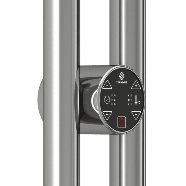 Полотенцесушитель с/т Terminus Электро Стойка DUO КРУГ 1600 - фото и схемы подключения