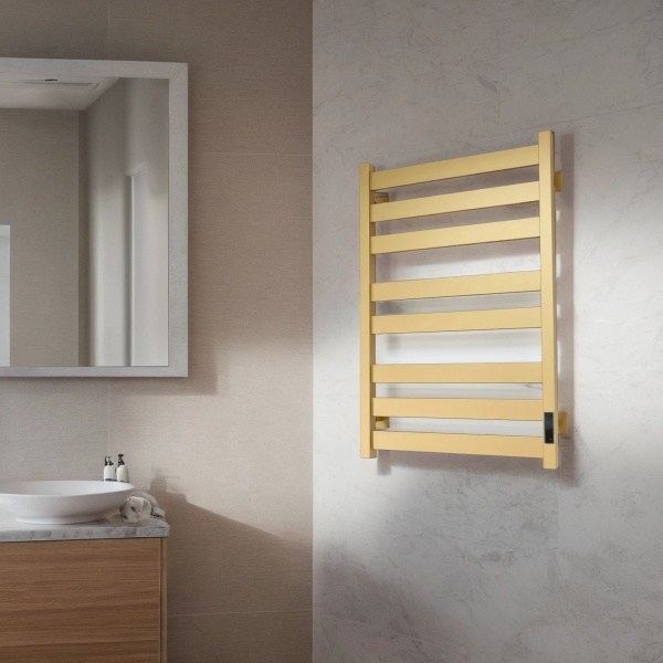 Полотенцесушитель Электрич.кабельный Ника СТЕП-5 100/50 матовое золото U - фото и схемы подключения