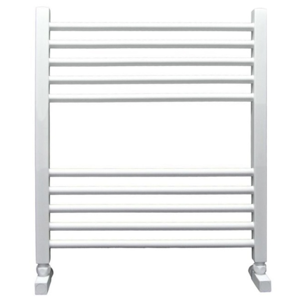 Фото Полотенцесушитель Ника ЛМ-2 60/50 RAL9016 белый матовый с вентилями (комплект люкс)*