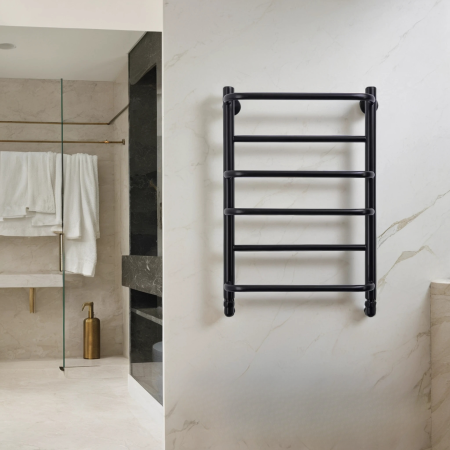 Фото Полотенцесушитель водяной Comfysan Пуро (Puro) W-6 60/40, черный