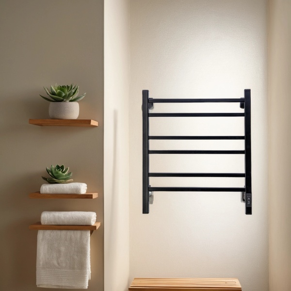 Полотенцесушитель электрический с/т Comfysan Пиоли-К (Pioli-K) EC-6 60/50, черный - фото и схемы подключения