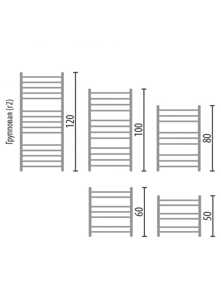 Фото Полотенцесушитель Ника ЛП (Г2) ВП 60/40