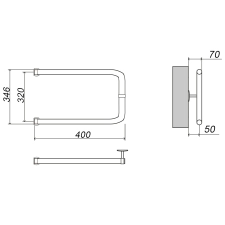Фото Полотенцесушитель ГРОТА MODESTO 32/40