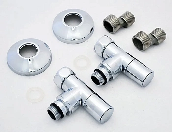 Комплект монтажный для п/с (вентиль колп ZZ4708 3/4"х 1/2" г/ш 2шт,эксц 2шт,отраж 2шт) НЕ ИСПОЛЬЗ. фото схема размеры