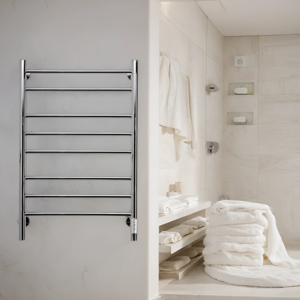 Полотенцесушитель электрический с/т Comfysan Люси (Luce) EC-8 80/40, хром - фото и схемы подключения