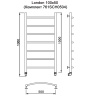 Полотенцесушитель MYFREA My London 100/50 (Комплект 761SCH0504)