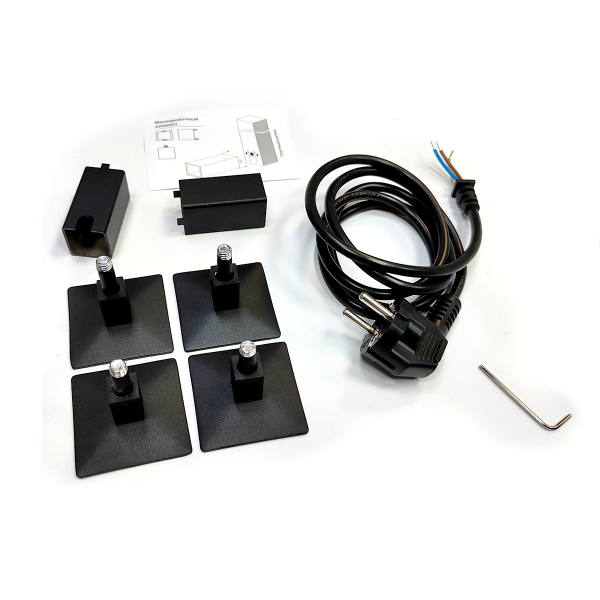 Полотенцесушитель электрический с/т Comfysan Рома-К (Roma-K) EC-8 80/50, черный - фото и схемы подключения