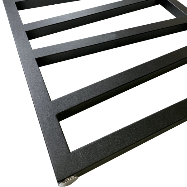 Полотенцесушитель Terma ZIGZAG 835/500 Metallic Black (черный металлик) - фото и схемы подключения