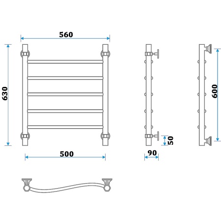 Фото Полотенцесушитель Energy Breeze 600/500