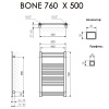 Полотенцесушитель Terma BONE 760/500 RAL 9016 белый матовый - фото и схемы подключения