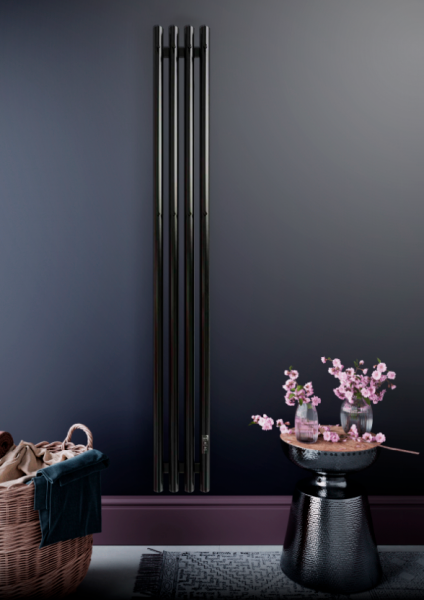 Полотенцесушитель Электрич. с/т GROIS Quartet GR-135 180х1500 П3 RAL 9005 R черный матовый - фото и схемы подключения