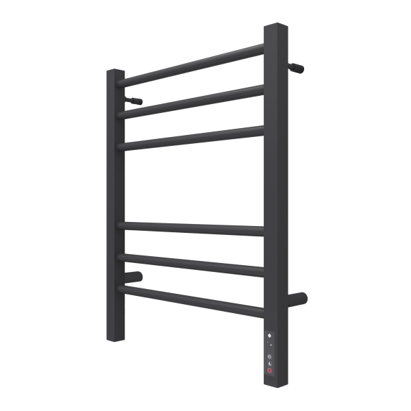 Полотенцесушитель с/т Terminus Электро КС Сицилия П6 450/600 (3+3)(new встр димм) 9005 черный матов - фото и схемы подключения