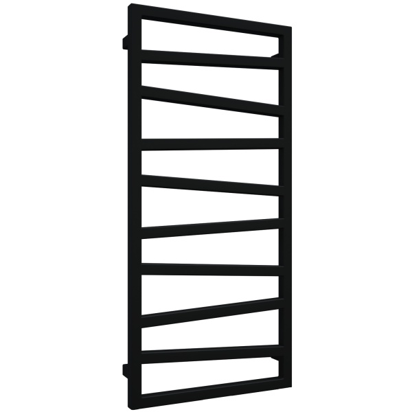 Полотенцесушитель Terma ZIGZAG 1070/500 RAL9005 черный матовый - фото и схемы подключения