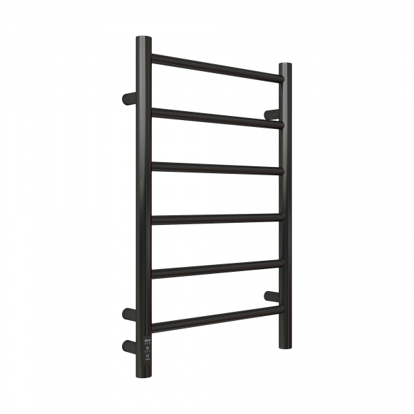 Полотенцесушитель Электрич. с/т GROIS Laura GR-131 400x 700 П6 RAL9005 L черный матовый - фото и схемы подключения