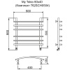Полотенцесушитель MYFREA My Tokio 60/40 (Комплект 762SCH0504)